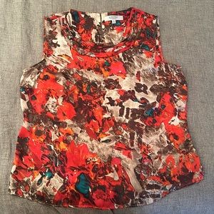 Chic Multicolor Sleeveless Blouse by Kasper